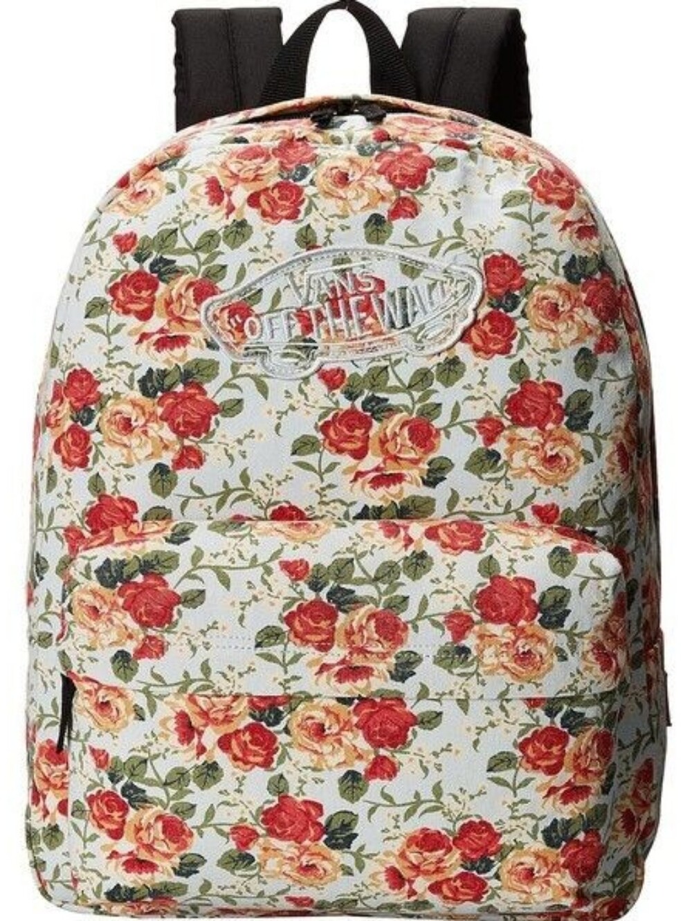 Vans x Leila Hurst Floral Rose Backpack Classic Canvas Bookbag